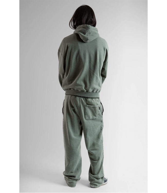 WASTED PARIS Splinter Faded Zip Hoodie - Faded Olive Khaki