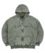 WASTED PARIS Splinter Faded Zip Hoodie - Faded Olive Khaki