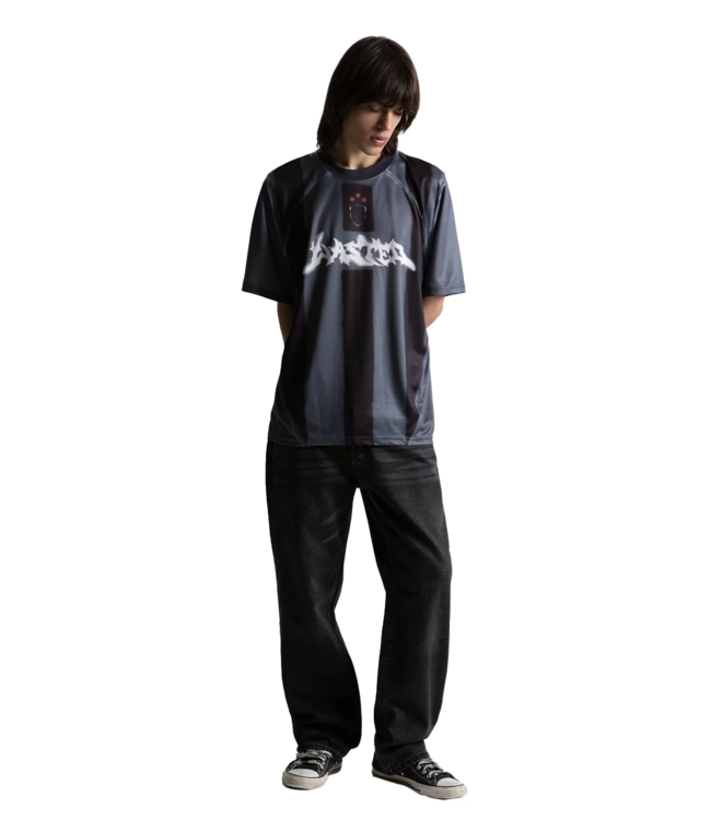 WASTED PARIS Spray Football Jersey - Black/Stone Grey
