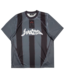WASTED PARIS Spray Football Jersey - Black/Stone Grey