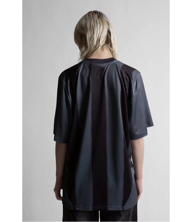 WASTED PARIS Spray Football Jersey - Black/Stone Grey