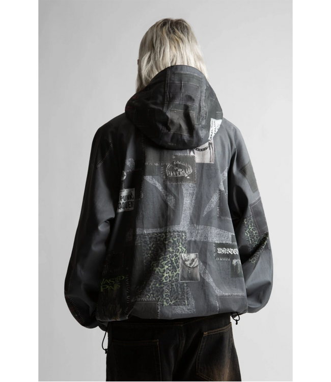 WASTED PARIS Taunt Windbreaker - Faded Black