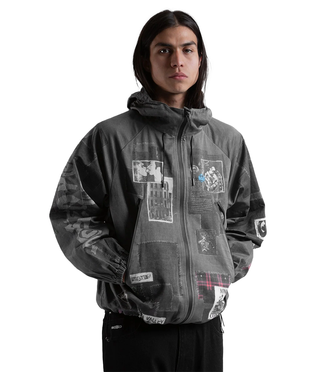 WASTED PARIS Taunt Windbreaker - Faded Black