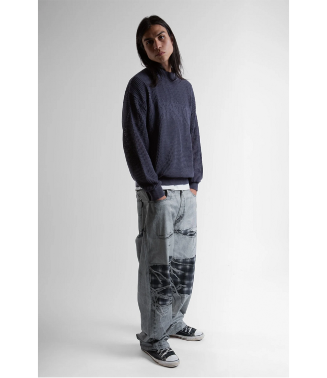 WASTED PARIS Trompe L'Oeil Grant Pant - Faded Grey