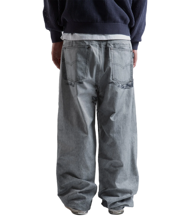 WASTED PARIS Trompe L'Oeil Grant Pant - Faded Grey