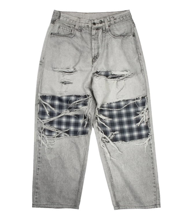 WASTED PARIS Trompe L'Oeil Grant Pant - Faded Grey