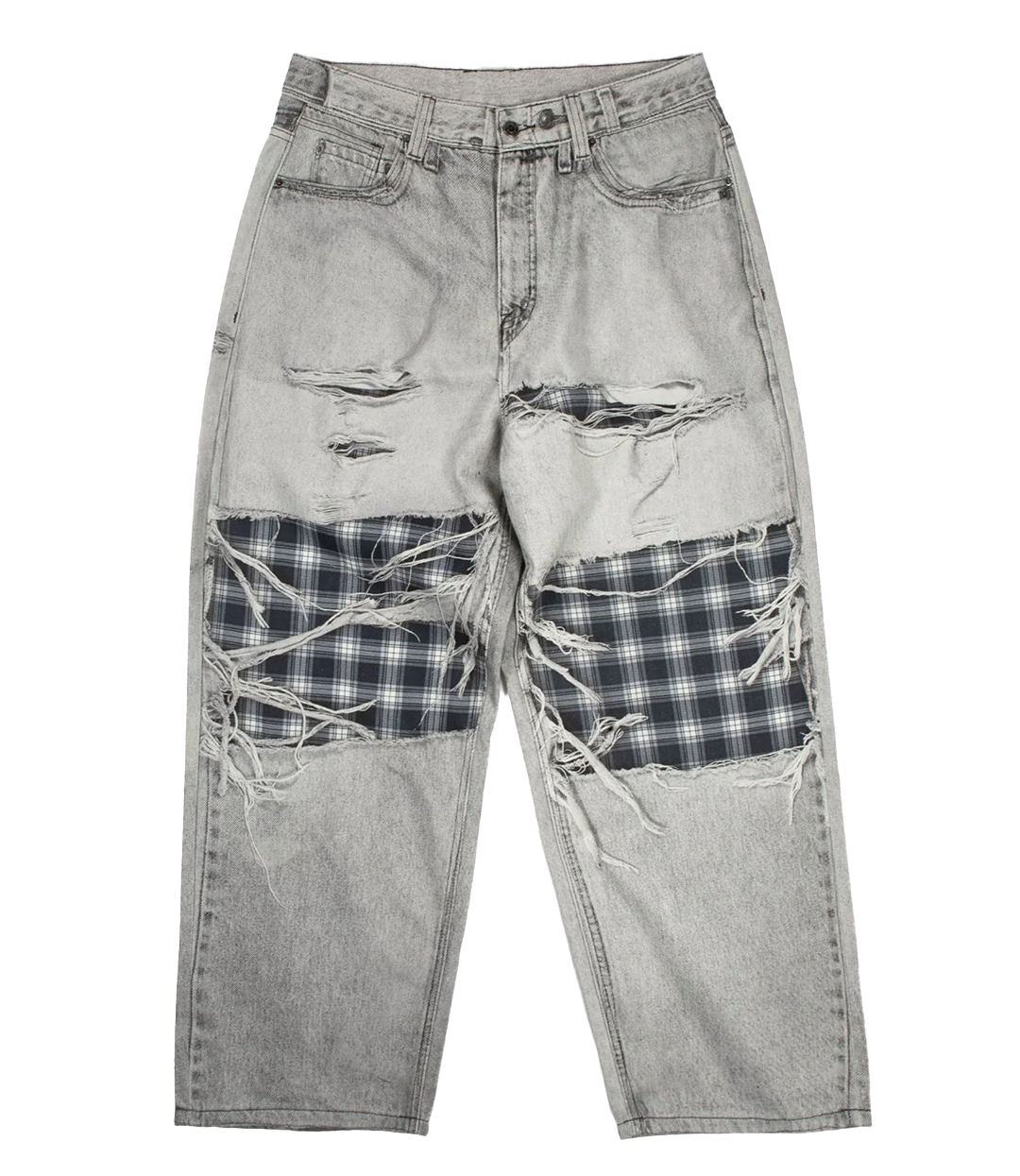 WASTED PARIS Trompe L'Oeil Grant Pant - Faded Grey