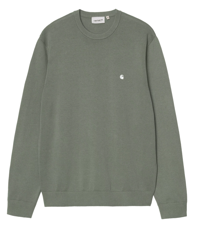 CARHARTT WIP Madison Sweater - Velvet Green/White