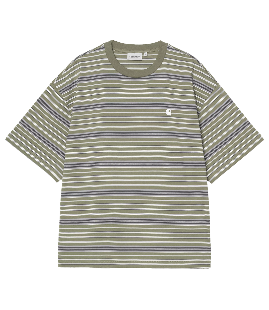 CARHARTT WIP S/S Zane T-Shirt - Zane Stripe/Dollar Green