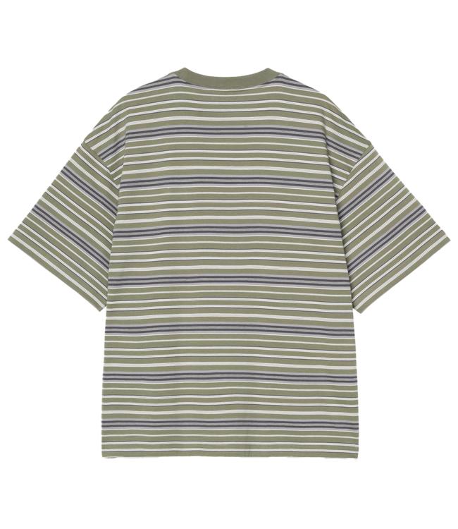 CARHARTT WIP S/S Zane T-Shirt - Zane Stripe/Dollar Green