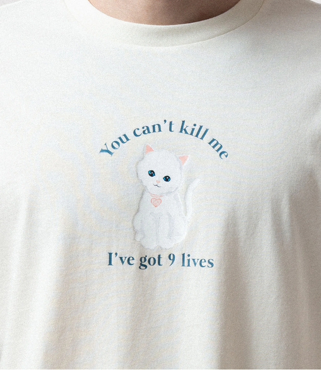 RIPNDIP 9 Lives Tee - Bone