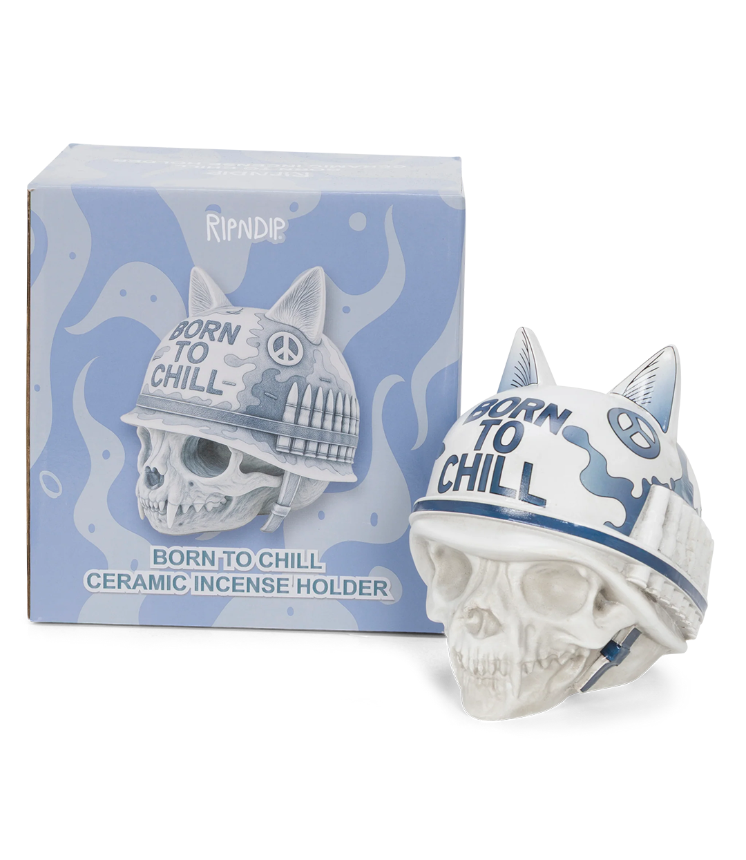 RIPNDIP Born To Chill Ceramic Incense Holder - Indigo