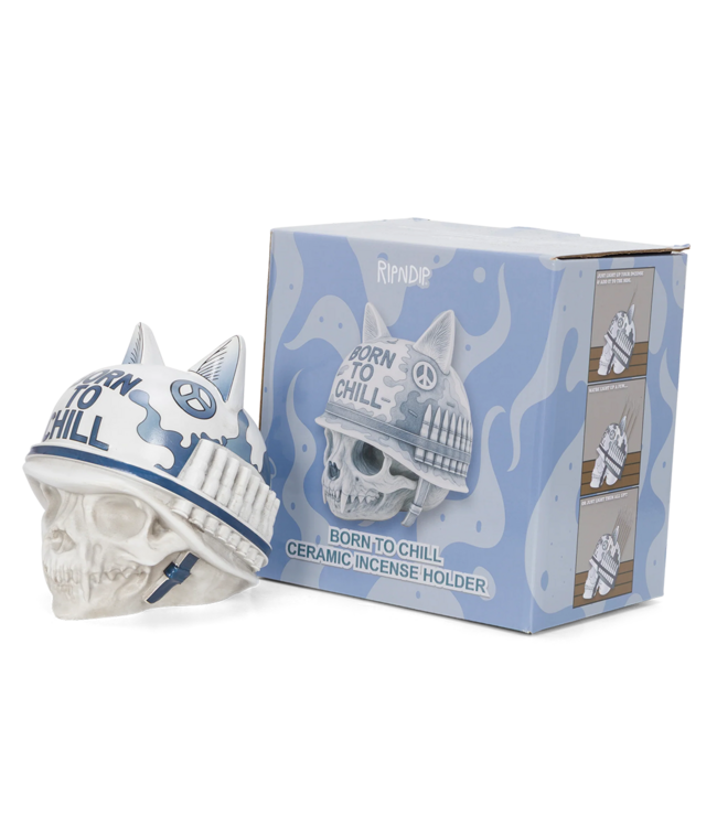 RIPNDIP Born To Chill Ceramic Incense Holder - Indigo