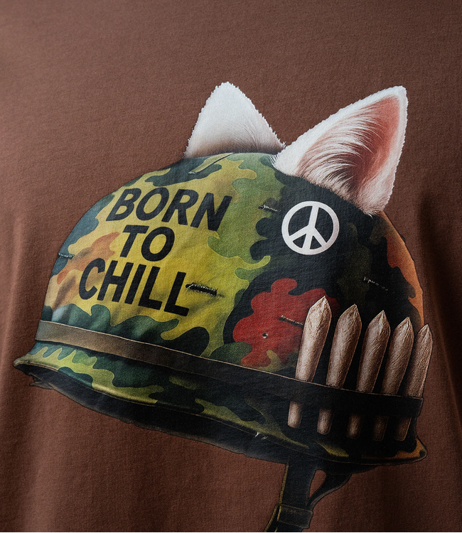 RIPNDIP Born To Chill Tee - Brown Wash