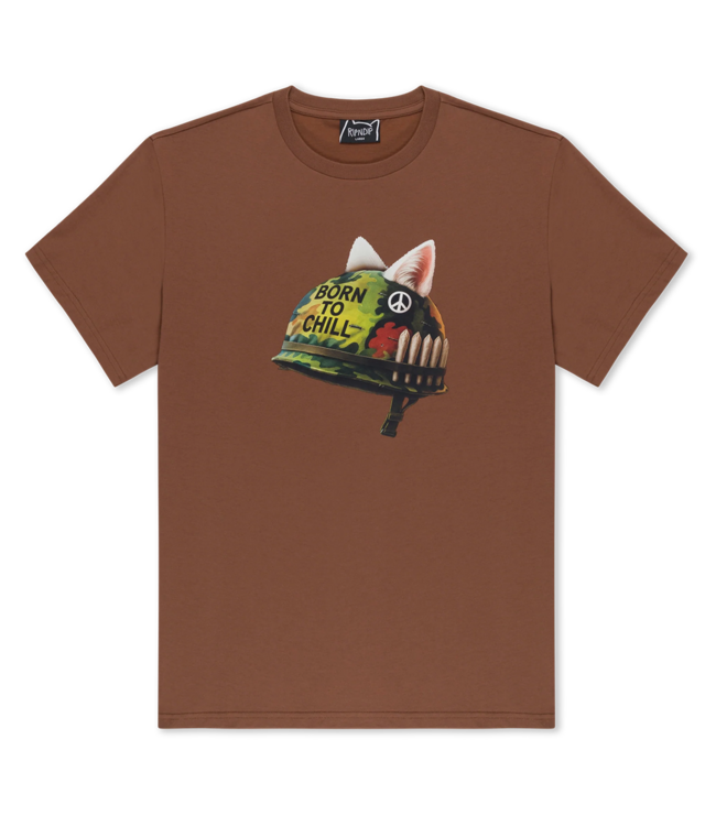 RIPNDIP Born To Chill Tee - Brown Wash