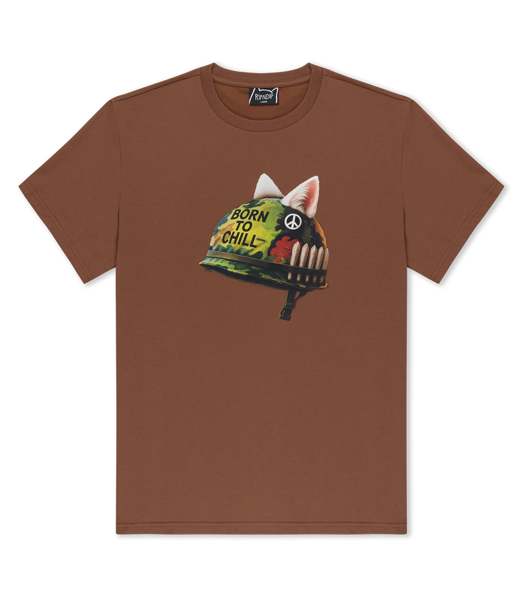 RIPNDIP Born To Chill Tee - Brown Wash