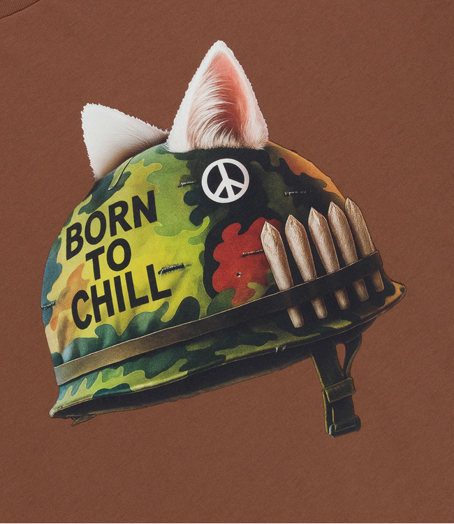 RIPNDIP Born To Chill Tee - Brown Wash