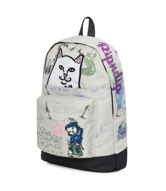 RIPNDIP Goosebumps Velcro Backpack - Bone