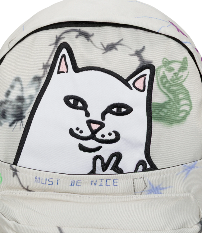 RIPNDIP Goosebumps Velcro Backpack - Bone