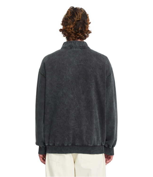 VOLCOM Single Stone Quarter Zip - Light Acid Black