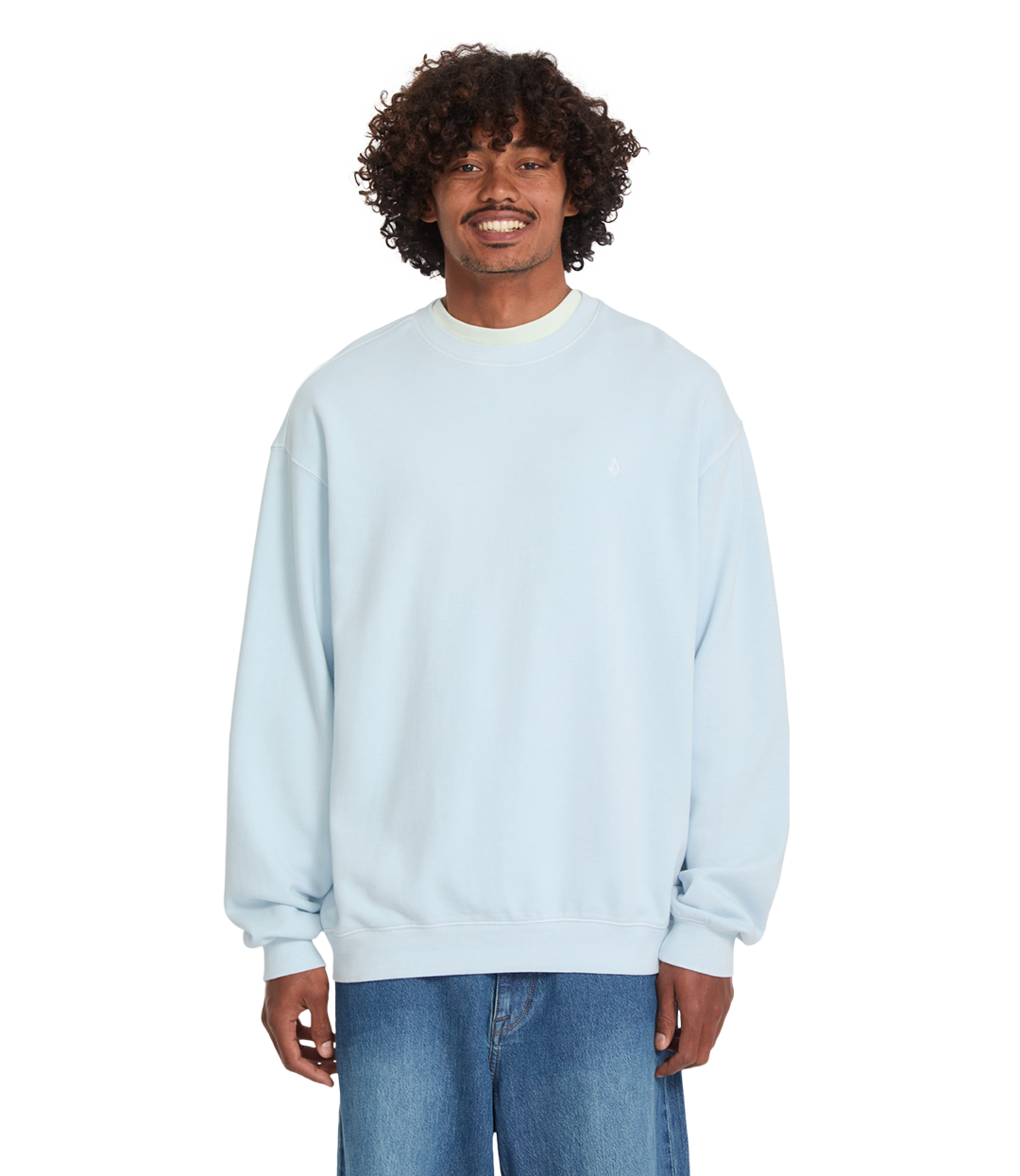 VOLCOM Single Stone Tw Crew - Light Blue Acid