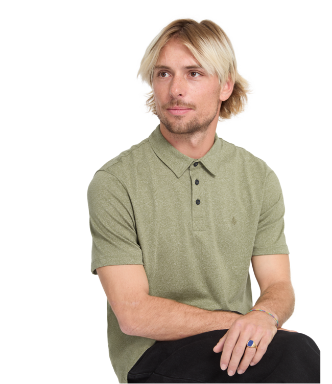 VOLCOM Wowzer Polo Ss - Thyme Green