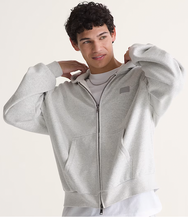 VANS Premium Zip Hoodie Ash Heather Grey