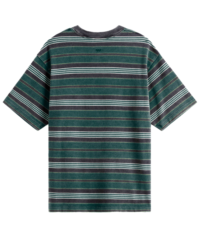 VANS Pique Stripe Knit T-Shirt - Mystic Moss