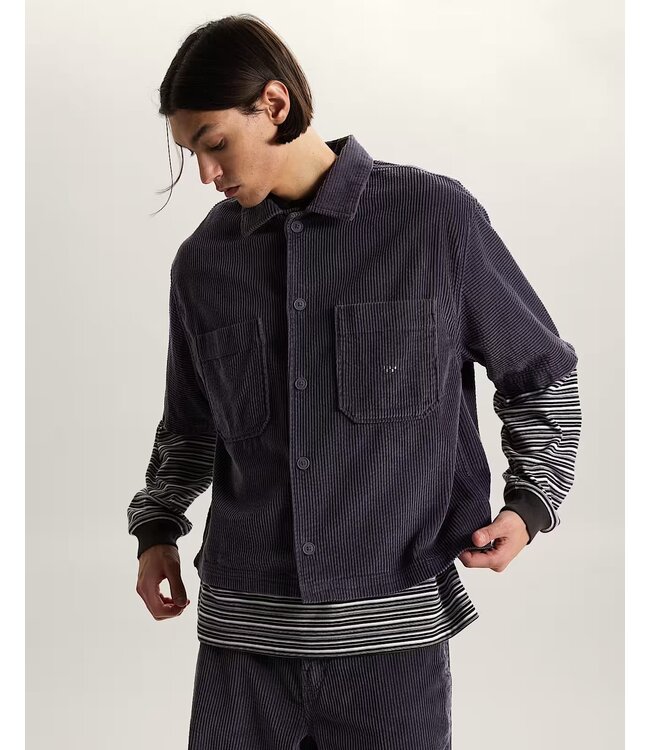 VANS Premium Cord Button-Up Shirt - Steel Shadow