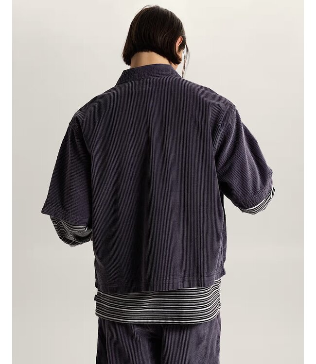 VANS Premium Cord Button-Up Shirt - Steel Shadow