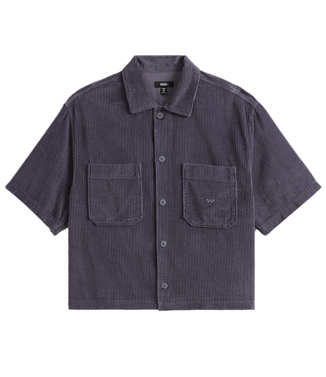VANS Premium Cord Button-Up Shirt - Steel Shadow