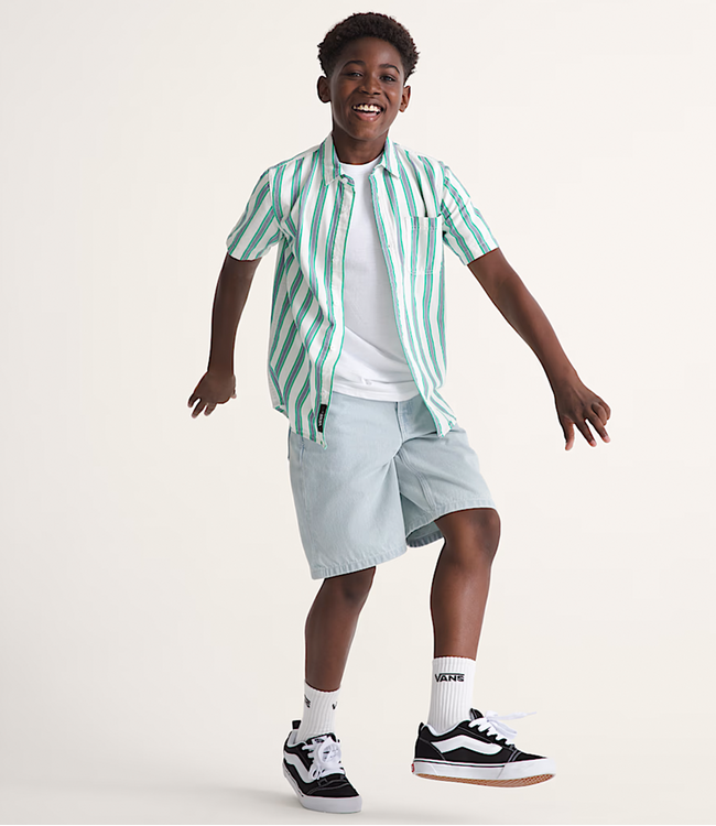 VANS Check-5 Baggy Denim Short - Blue Ice