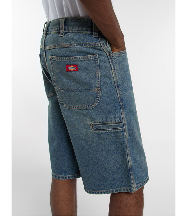 DICKIES 958 13 inch loose denim short - Khaki Tinted Blue