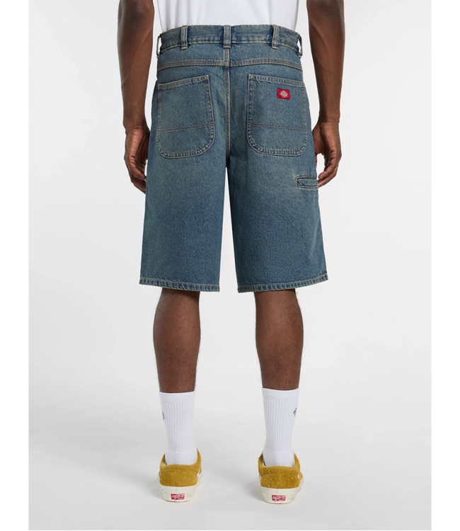 DICKIES 958 13 inch loose denim short - Khaki Tinted Blue