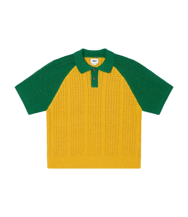 OBEY Obey Abel Polo Sweater - Mustard Multi