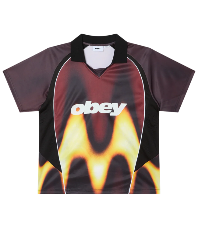 OBEY Obey Blurred Soccer Jersey - Burnt Red