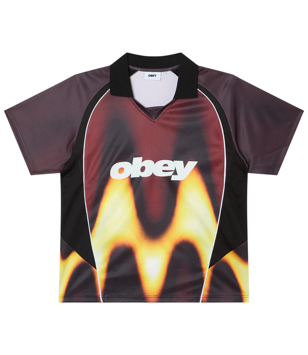 OBEY Obey Blurred Soccer Jersey - Burnt Red