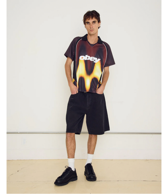 OBEY Obey Blurred Soccer Jersey - Burnt Red