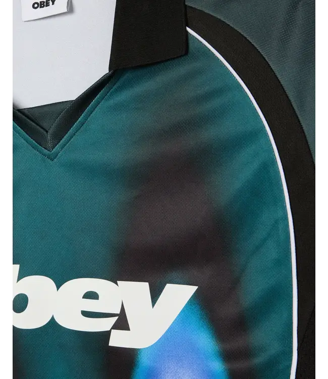 OBEY Obey Blurred Soccer Jersey - Dark Teal Multi