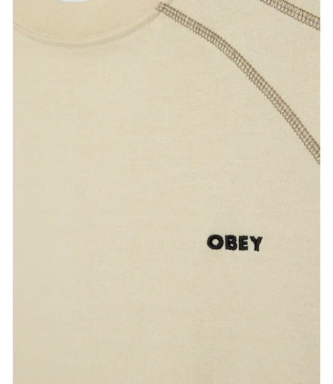 OBEY Obey Contrast Stitch Tee - Silver Birch