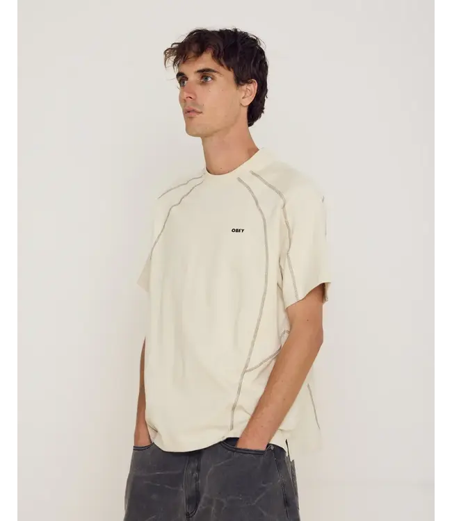 OBEY Obey Contrast Stitch Tee - Silver Birch