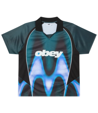 OBEY Obey Blurred Soccer Jersey - Dark Teal Multi OBEY Obey Blurred Soccer Jersey - Dark Teal Multi