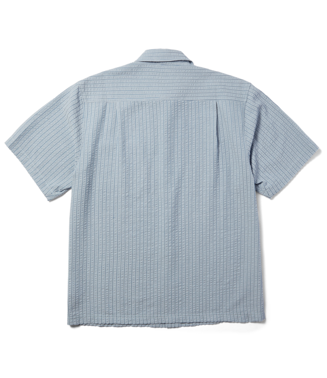 HUF Big Block Striped Ss Shirt - Light Blue
