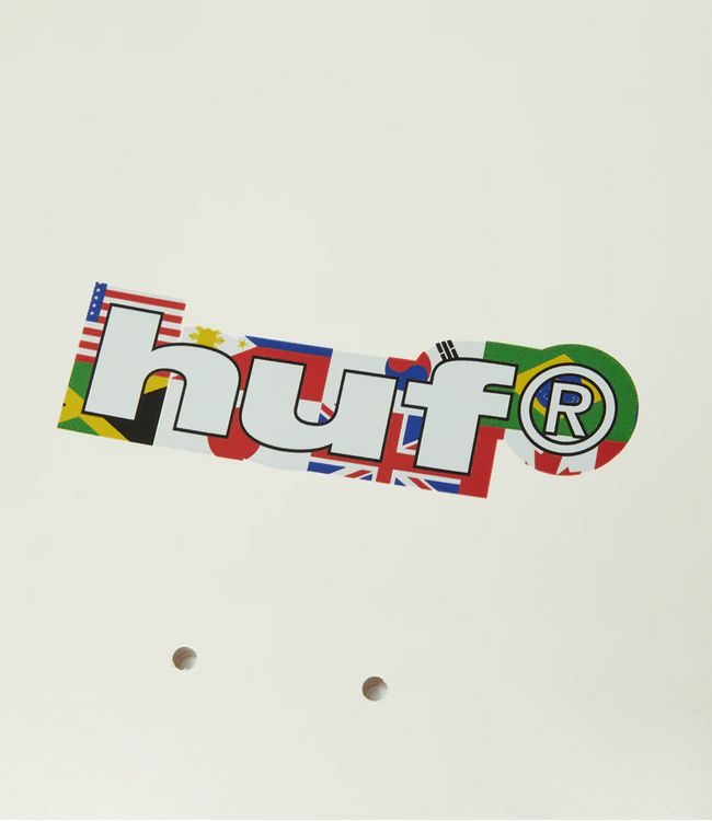 HUF Worldwide Tour Skate Deck - White