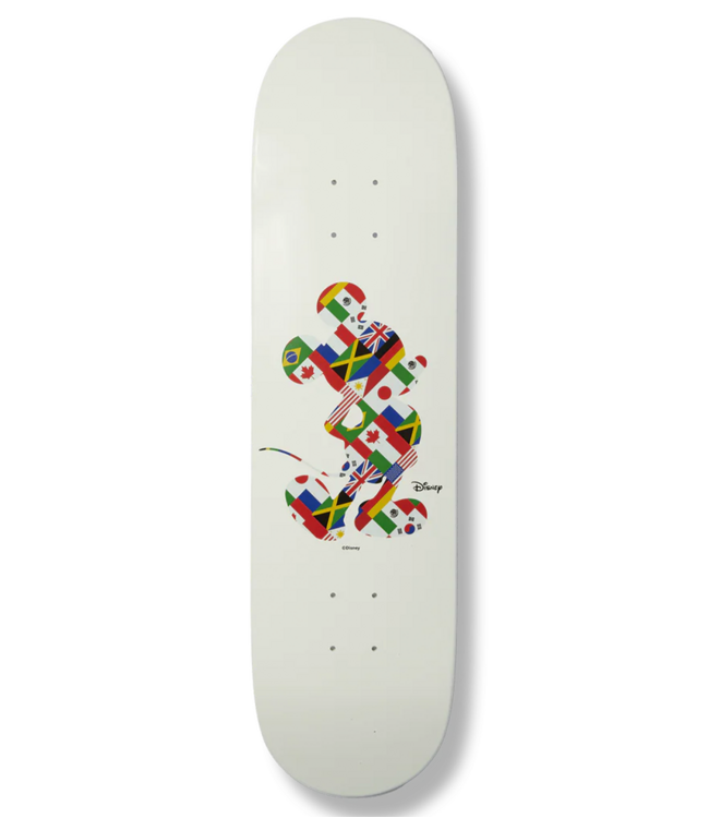 HUF Worldwide Tour Skate Deck - White