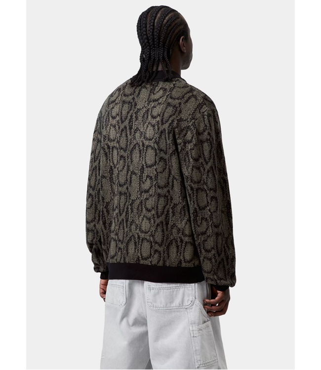 CARHARTT WIP L/S Snake Polo - Snake Camo Jacquard/Leaf