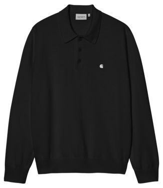 CARHARTT WIP L/S Madison Polo - Black/White