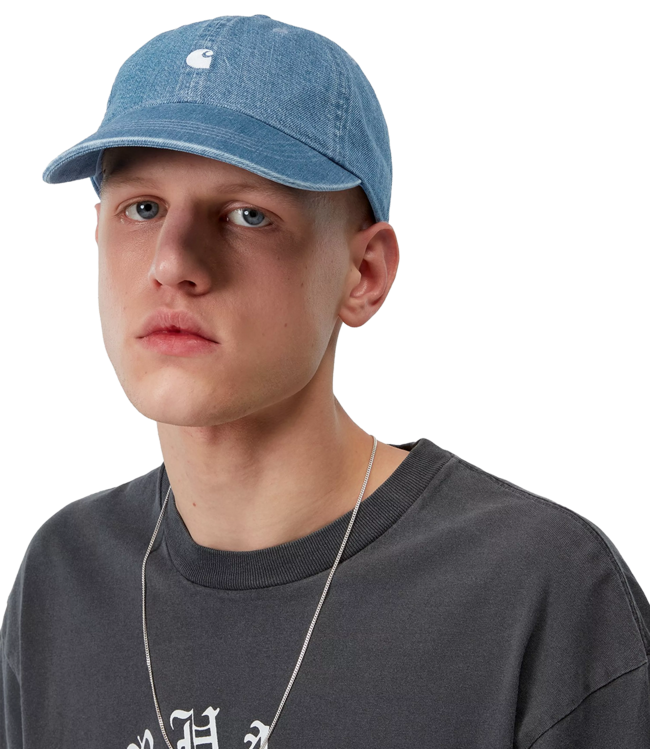 CARHARTT WIP Lucas Cap - Blue/Bleached