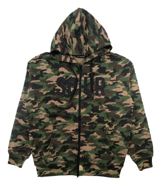 SOUR Sour Army Zip Hood - Camo