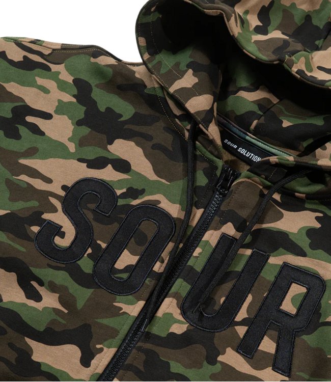 SOUR Sour Army Zip Hood - Camo